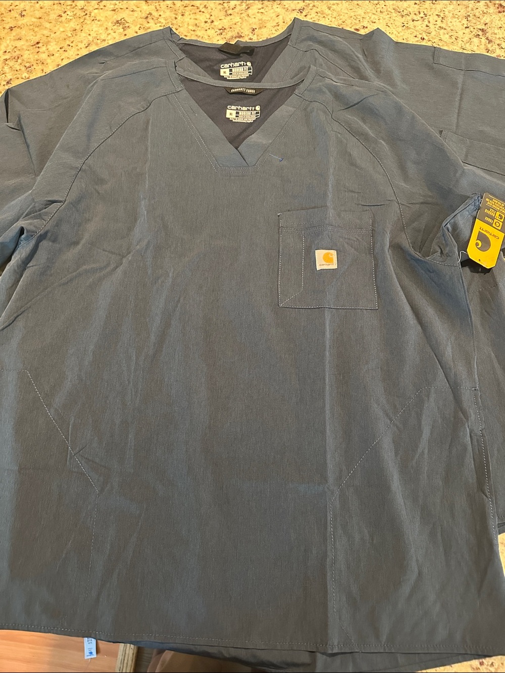Carhartt Men’s Dark Blue V-Neck Pocket Short Sleeve Shirts ($20 FOR EACH ONE)